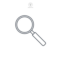 Magnifying Glass icon symbol template for graphic and web design collection logo vector illustration