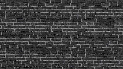 Fototapeta na wymiar Brick pattern black texture