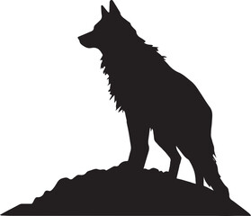 Wolf Silhouette, Wolf Tribal Tattoo, Wolf SVG,  Wolf Moon SVG, Werewolf SVG