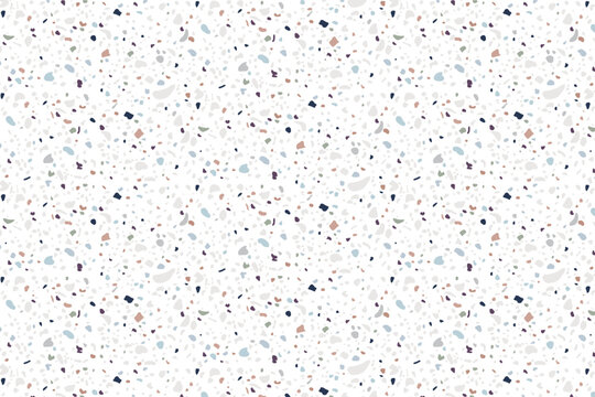 A vector texture of an Italian terrazzo background with cute design in a classic Italian style.