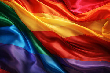 Free photo close up lgbt flag made with Generative AI