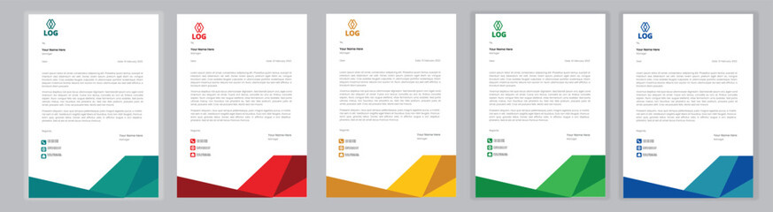 New Corporate And Creative Professional Business Elegant,Modern letterhead template design in minimalist style a4