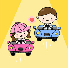 Young couple for Valentine's card