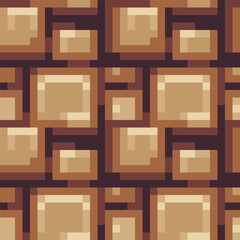 Brown brick wall. Abstract seamless fashion trend pattern fabric textures, vector illustration. Design for web and mobile app.