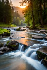 Fluss im Wald