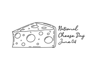 Fototapeta na wymiar line art of national cheese day good for national cheese day celebrate. line art. illustration.