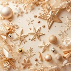 Christmas and New Year background. Festive seasonal Christmas bright background. Holiday poster and banner, greeting card. generative ai