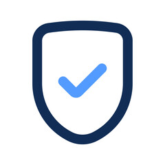 shield outline color icon