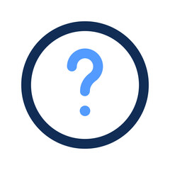 question outline color icon