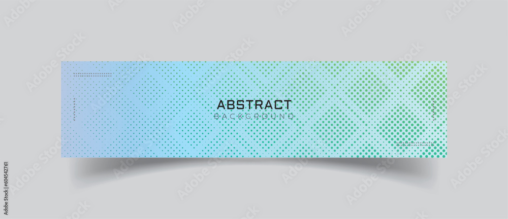 Poster linkedin banner with halftone pattern background