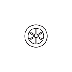 car wheel icon Tire service Alloy wheels icon for logo banner web app design - SVG File