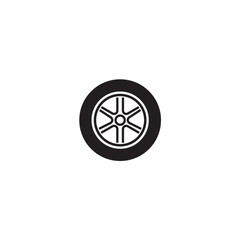 car wheel icon Tire service Alloy wheels icon for logo banner web app design - SVG File