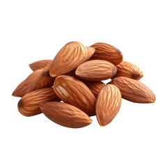 almond nuts isolated on white