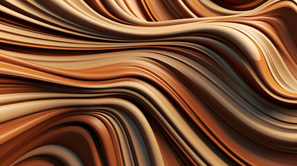 Chocolate waves. Generated AI