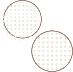 Creamy brown boho element