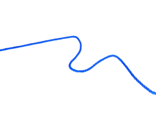 blue rope with knot isolated on white background.Useful to hold objects firmly, safely and strong.