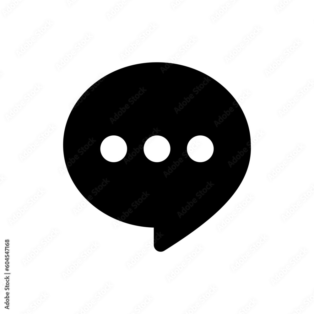 Poster comment icon speech bubble symbol Chat message icons. web vector icon