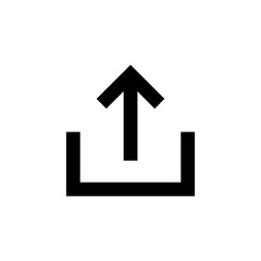 upload icon arrow up symbol. Scroll swipe up icon button - send, export icons. web vector icon