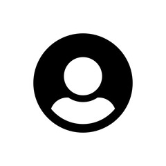 Fototapeta na wymiar profile icon, login user icon avatar sign in circle or access authenticate icon, human, male, person, man symbol. web vector icon
