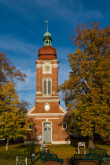 Fototapeta na wymiar Dorfkirche Ferchesar in Brandenburg 