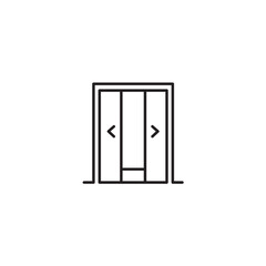 Elevator icon set Lift symbols for app web banner logo icon button - SVG File