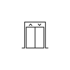 Elevator icon set Lift symbols for app web banner logo icon button - SVG File