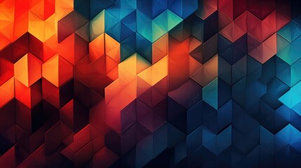 Obraz premium triangle abstract colorful background