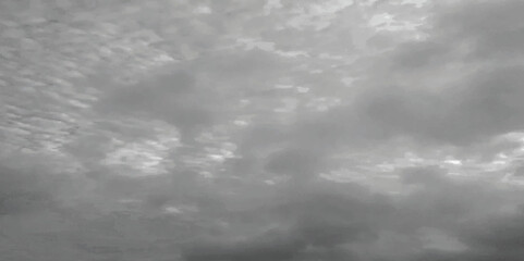 Abstract watercolor background . Grunge wallpaper of sky with white clouds . Summer heaven bright cloudscape .