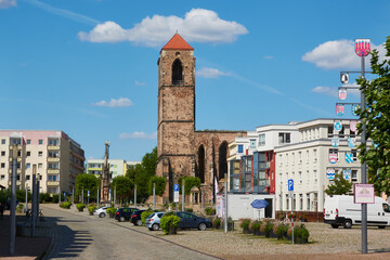 Ruine der Kirche Sankt Nikolai (auch Sankt Nicolai) in Zerbst Sachsen-Anhalt	
