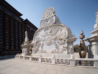 100 million pixel high-definition urban buildings and bridges