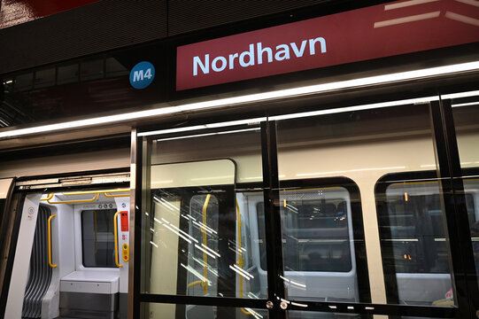 Station de métro Nordhavn de Copenhague au Danemark
