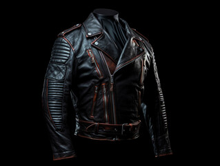 High quality leather jacket for bikers. Provides protection to the body against the weather and also if involved in an accident. Fabric lining on the inside for comfort.