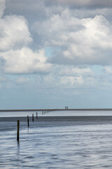 Westerhever in Nordfriesland in the German state of Schleswig-Holstein