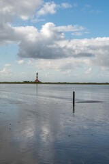 Westerhever in Nordfriesland in the German state of Schleswig-Holstein