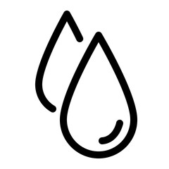 water drop line icon