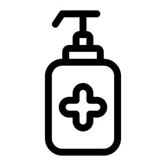 liquid soap line icon