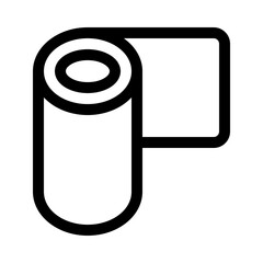 toilet paper line icon