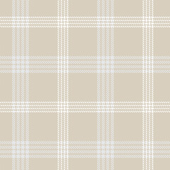 Neutral Colour Classic Plaid textured Seamless Pattern