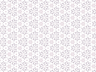 Vector Illustration of Purple Abstract Mandala or Ikat Texture Seamless Pattern for Wallpaper Background.
