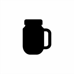 Classic mug icon template design.