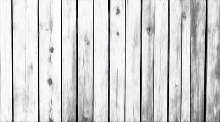 Black white wooden planks texture. Light gray old wooden wall. Vintage rustic background with space for design. Banner. Generative ai
