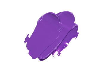 beauty cream swatch isolated. purple stroke element