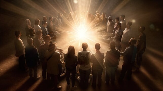 Feierlichkeit und Verbundenheit - Pfingsten in der Kirche, Die W&auml;rme des Feuers - eine Kerze als Symbol der Liebe.	
