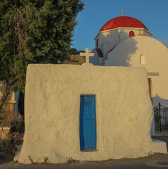 views of the village of Mykonos