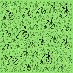 green penny farthing background 