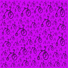 Abstract penny farthing background 