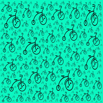 seamless penny farthing background 