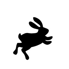 Fototapeta na wymiar rabbit silhouette