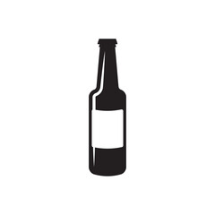 Beer bottle vector icon. Beer flat sign design. Beer bottle symbol pictogram. UX UI icon
