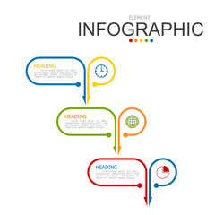 Fototapeta premium vector infographic 2 arrows and 2 points elements template block. used for process diagram, presentation, working flow, information layout, banner, chart, and graph.